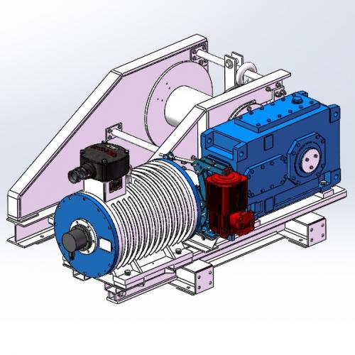 Mining belt tensioning device